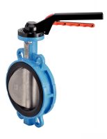 BUTTERFLY VALVE WITH LOCATING HOLES - CAST IRON BODY AND BUTTERFLY - EPDM GASKET CORPS ET PAPILLON FONTE GJS500-7 - JOINT EPDM (Model : 58415)