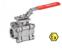Vanne 3 pièces à souder SW avec platine ISO