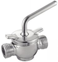 TWO WAYS PLUG COCK, MALE ENDS - STAINLESS STEEL 304 - 316L Inox 304 - 316L (Model : 61382)
