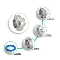 Raccord complet DIN 11851 à souder - Joints NBR