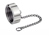 BLANK NUT WITH CHAIN - STAINLESS STEEL 304 Inox 304 (Model : 62119)