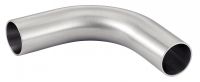 90° SATIN POLISHED BEND WITH STRAIGHT ENDS - STAINLESS STEEL 304 - 316L DIN SÉRIE 1 Inox 304 - 316L (Model : 62212)