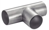 SATIN POLISHED EQUAL TEE - STAINLESS STEEL 304 - 316L DIN SÉRIE 2 Inox 304 - 316L (Model : 62219)