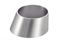 SATIN POLISHED ECCENTRIC REDUCER - STAINLESS STEEL 316L DIN SÉRIE 1 Inox 316L (Model : 62229)