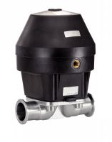 PNEUMATICALLY OPERATED NC DIAPHRAGM VALVE WITH CLAMP ENDS - EPDM DIAPHRAGM - STAINLESS STEEL 316L MEMBRANE EPDM Inox 316L (Model : 63364)