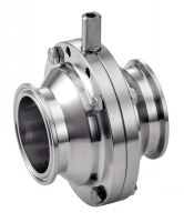 BUTTERFLY VALVE WITH CLAMP FERRULE ENDS - RA 0,8 µM - FKM GASKET - STAINLESS STEEL 316L JOINT FKM Inox 316L (Model : 63456)