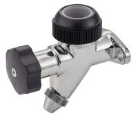 LOWER VALVE FOR TANK LEVEL GAUGE - STAINLESS STEEL 316 RACCORDEMENT BRIDE OVALE Inox 316 (Model : 64512)