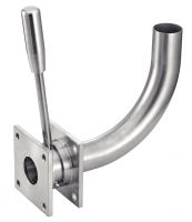 DECANTATION ELBOW WITH STAINLESS STEEL HANDLE - STAINLESS STEEL 316L Inox 316L (Model : 64523)