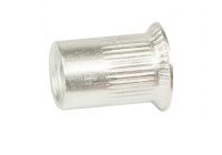 Countersunk head knurled rivet nut - aluminium alu