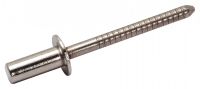 Sealed blind rivet flat head - aluminium body, zinc plated steel mandrel - iso 15973 alu/acier