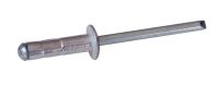 Multigrip rivet flat head - aluminium body, zinc plated steel mandrel alu/acier