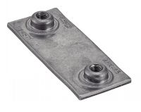 BOTTOM WELDING PLATE FOR POLYPROPYLENE PIPE HOLDER - STAINLESS STEEL 304L Inox 304L (Model : 72102)