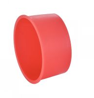 Bouchon conique de protection pour tube rond polyéthylène rouge (Photo #2)