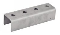 U CONNECTOR FOR STRUT SHAPED RAIL - STAINLESS STEEL 316 - ULTRAPROTECT® STEEL Inox 316 - Acier Ultraprotect® (Model : 72187)