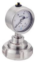 STAINLESS STEEL PRESSURE GAUGE WITH MOUNTED DIAPHRAGM SEAL - FEMALE SMS CONNECTION RACCORD SMS FEMELLE TOURNANT (Model : 7321)