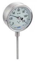 Thermomètre bimétallique - Plongeur lisse vertical