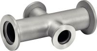 Croix r&eacute;duite 4 voies &agrave; bride ISO KF - Inox 304L