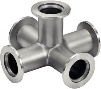 Croix &eacute;gale 5 voies &agrave; bride ISO KF - Inox 304L