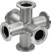 Croix &eacute;gale 6 voies &agrave; bride ISO KF - Inox 304L