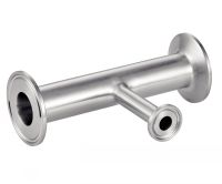 CLAMP TEE - REDUCED SLEEVE - STAINLESS STEEL 316L Inox 316L (Model : 8027)