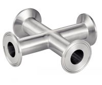 CLAMP EQUAL CROSS - STAINLESS STEEL 316L Inox 316L (Model : 8033)