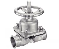 Stainless steel manual diaphragm valve clamp - stainless steel cf3m (316l)