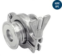 Thermostatic clean steam trap clamp - stainless steel 316l