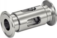 Aseptic sight glass clamp - stainless steel 316l