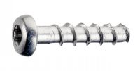 Pan head 6 lobes screw for concrete - zinc plated steel