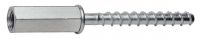 Combined internal thread m8 /m10 screw for concrete - zinc plated steel