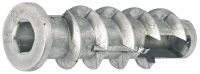 Screw plug for aerated concrete - metal