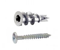 Self drilling anchor for plasterboard (with screw) - metal