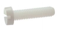 Slotted cheese head screw - plastic p.a 6.6 - din 84 plastique p.a  6.6 - din 84