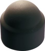 Black hexagonal nut cap - plastic pehd plastique pehd