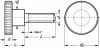 VIS MOLETEE EPAULEE - INOX A1 - DIN 464 - Schéma