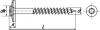 Six lobes raised countersunk head screw + epdm washer ø 15 - stainless steel a2 inox a2 (Schema)