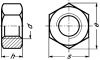 Hexagon nut metric fine pitch thread - stainless steel a2 - din 934 inox a2 - din 934 (Schema)