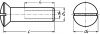 Sleeve threaded nut - stainless steel a2 inox a2 (Schema)