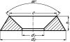 Rondelle cuvette décolletée inox a1 - nf e 27-619 (Diagrama)