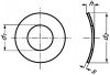 Rondelle élastique onduflex type a inox a1 - din 137 a (Diagrama)