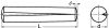 Goupille conique cannelée inox a1 - din 1471 - iso 8744 (Diagrama)