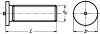 Goujon fileté à souder inox a2 - din 32501 (Diagrama)