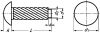 Fausse vis tête ronde inox a1 (Diagrama)