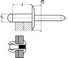 Rivet tête plate extra large, tout inox inox a2 (Diagrama)