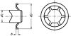 Rondelle à griffes type starlock® inox a1 (Diagrama)