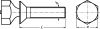 Vis à métaux tête fraisée inviolable avec serrage par tête hexagonale autocassante inox a2 (Diagrama)