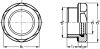 Oil level indicator - stainless steel (Schema)