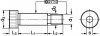 Vis epaulee six pans creux tolerance f9 - inox a2 (Diagrama)