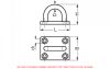 Regular pad eye stamped and welded (Schema)