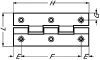 Charnière rectangulaire à noeud roulé inox 304 (Diagrama)